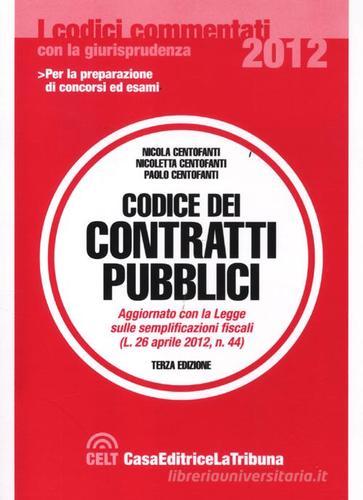 Codice dei contratti pubblici edito da La Tribuna