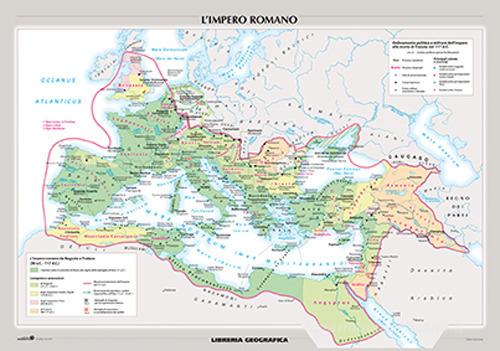 L' Impero romano. La civiltà greca. Carta murale storica edito da Libreria Geografica