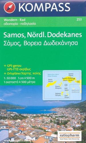Carta escursionistica n. 253. Grecia. Samos 1:50.000. Adatto a GPS. Digital map. DVD-ROM edito da Kompass