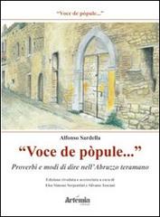 «Voce de popule» di Alfonso Sardella edito da Artemia