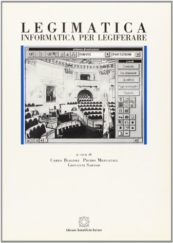 Legimatica: informatica per legiferare edito da Edizioni Scientifiche Italiane