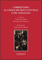 Commentario al Codice dei beni culturali e del paesaggio edito da CEDAM