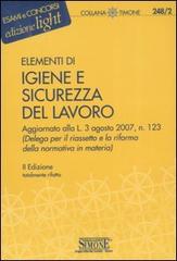 Elementi di igiene e sicurezza del lavoro edito da Edizioni Giuridiche Simone