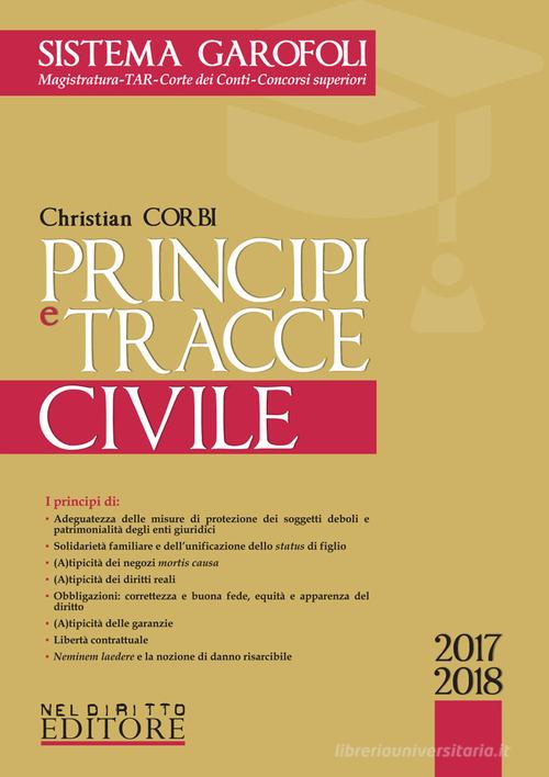 Principi e tracce civile di Christian Corbi edito da Neldiritto Editore