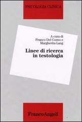 Linee di ricerca in testologia edito da Franco Angeli