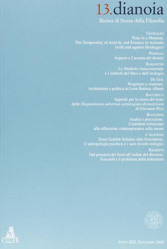 Dianoia vol.13 edito da CLUEB