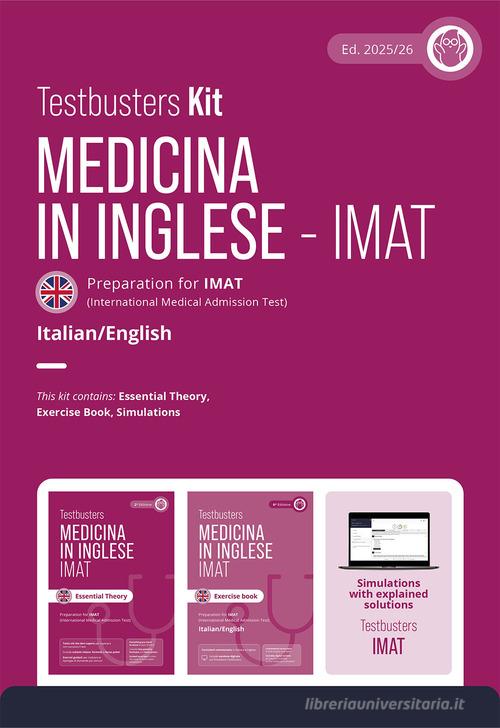 Testbusters. Test di medicina in inglese IMAT. Kit. Preparazione al test IMAT. Con simulazioni commentate edito da Testbusters