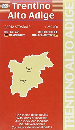 Trentino Alto Adige 1:250.000 edito da LAC