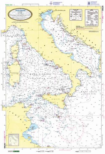 Carta nautica 1:1.000.000. Cartografia generale da 1:5.000.000 a 1:750.000 di Franco Spagnuolo edito da Adriatica