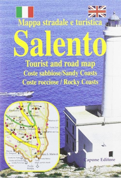 Salento. Mappa stradale e turistica. Tourist and road map edito da Capone Editore