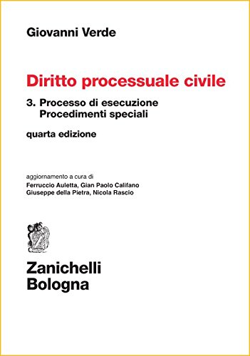 Diritto processuale civile vol.3 di Giovanni Verde edito da Zanichelli
