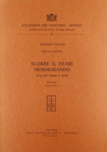 Arie e cantate vol.1 di Antonio Vivaldi edito da Olschki
