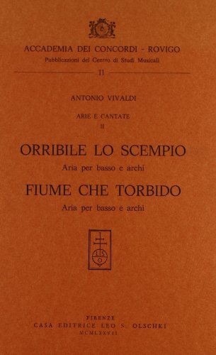 Arie e cantate vol.2 di Antonio Vivaldi edito da Olschki