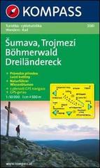 Carta escursionistica n. 2081. Repubblica Ceca. Böhmerwald/Dreilandereck 1:50.000. Adatto a GPS. DVD-ROM digital map edito da Kompass