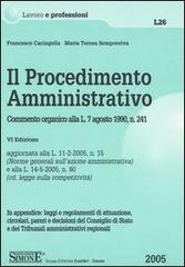 Il procedimento amministrativo di Francesco Caringella, M. Teresa Sempreviva edito da Edizioni Giuridiche Simone