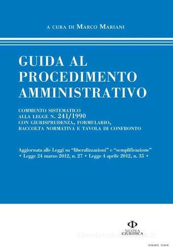 Guida al procedimento amministrativo edito da Nuova Giuridica