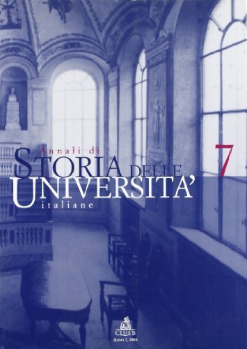 Annali di storia delle università italiane vol.7 edito da CLUEB