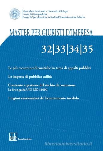 Master per giuristi d'impresa vol. 32-33-34-35 edito da Bononia University Press