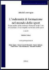 Atti del Convegno l'indennità di formazione nel mondo dello sport di Michele Colucci edito da Sports Law and Policy Centre