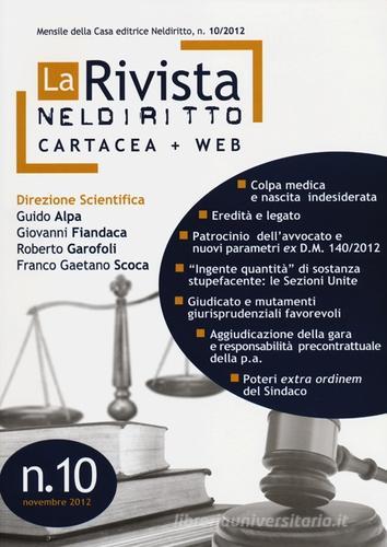 La rivista di Neldiritto (2012) vol.10 edito da Neldiritto.it