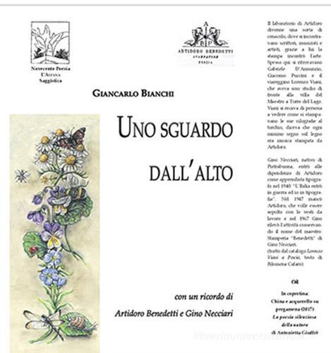 Uno sguardo dall'alto di Giancarlo Bianchi edito da Novecento Poesia