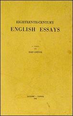Eighteenth-century English essays di Elio Chinol edito da Liguori