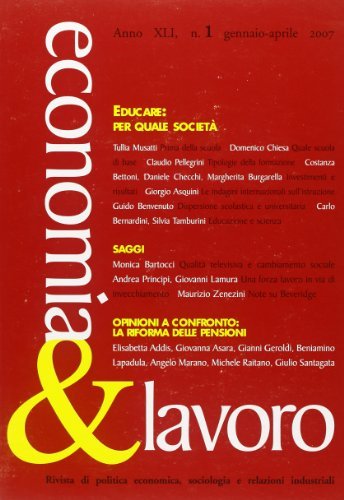 Economia & lavoro (2007) vol.1 edito da Carocci