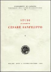 Studi in onore di Cesare Sanfilippo vol.5 edito da Giuffrè