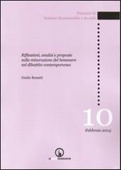 Riflessioni, analisi e proposte sulla misurazione del benessere nel dibattito contemporaneo di Guido Bonatti edito da Impressioni Grafiche