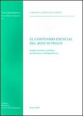 El contenido esencial del bonum prolis di Carlos A. Cerezuela García edito da Pontificia Univ. Gregoriana