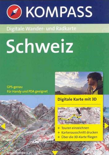 Carta digitale Svizzera n. 4312. Svizzera. Digital map. Con 3 DVD-ROM edito da Kompass