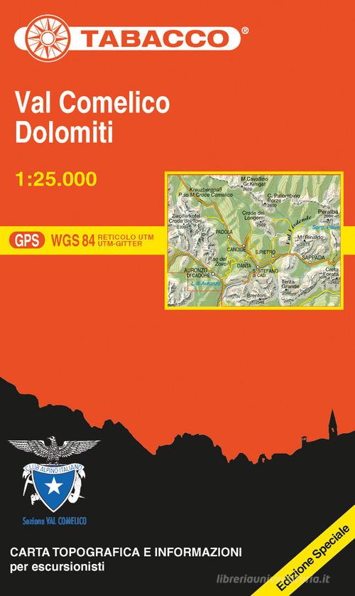 VCOM Val Comelico. Dolomiti 1:25.000. Ediz. multilingue edito da Tabacco