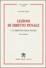 Lezioni di diritto penale vol.1 di Leonardo Mazza edito da Libreria Editrice Vaticana
