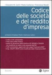 Codice delle società e del reddito d'impresa di Giovanni M. Conti, Paolo Costanzo, Francesca Novati edito da EGEA