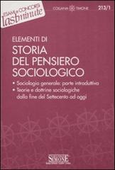 Elementi di storia del pensiero sociologico edito da Edizioni Giuridiche Simone