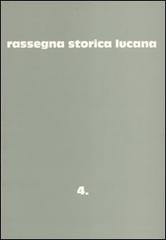 Rassegna storica lucana vol.4 edito da Osanna Edizioni