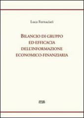 Bilancio di gruppo ed efficacia dell'informazione economico-finanziaria di Luca Fornaciari edito da Simple