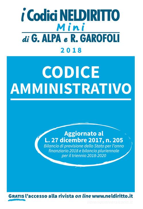 Codice amministrativo. Con Contenuto digitale per download e accesso on line edito da Neldiritto Editore