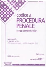 Codice di procedura penale e leggi complementari. Ediz. minore edito da Edizioni Giuridiche Simone