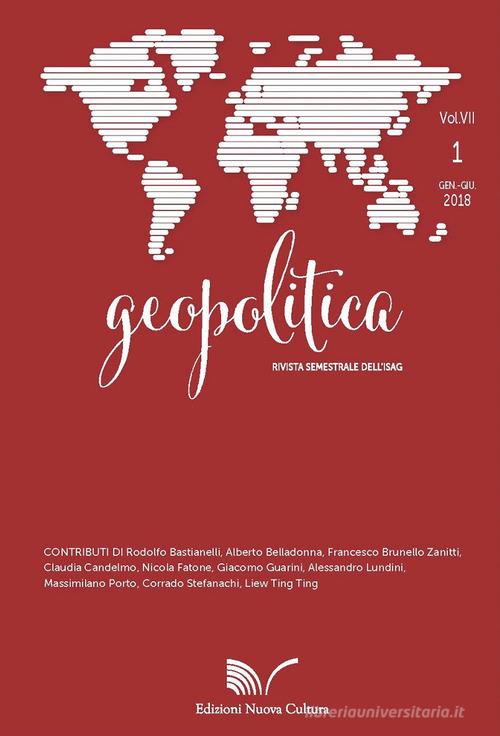 Geopolitica (2018) vol.1 di Tiberio Graziani edito da Nuova Cultura