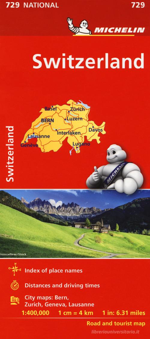 Suisse-Switzerland 1:400.000 edito da Michelin Italiana