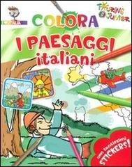 Colora i paesaggi italiani. Con stickers. Ediz. illustrata edito da Touring Junior