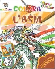 Colora l'Asia. Con stickers. Ediz. illustrata edito da Touring Junior