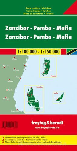 Zanzibar. Pemba. Mafia 1:100.000 edito da Freytag & Berndt