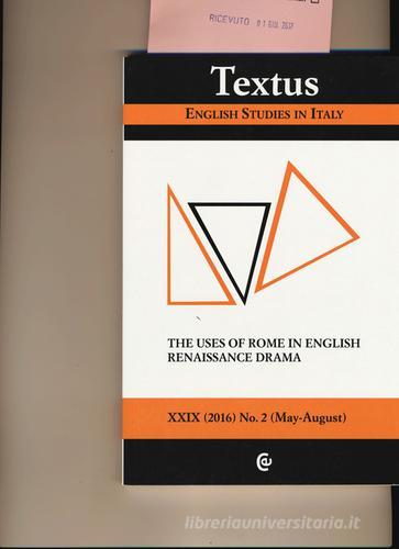 Textus. English studies in Italy (2016) vol.2 edito da Carocci