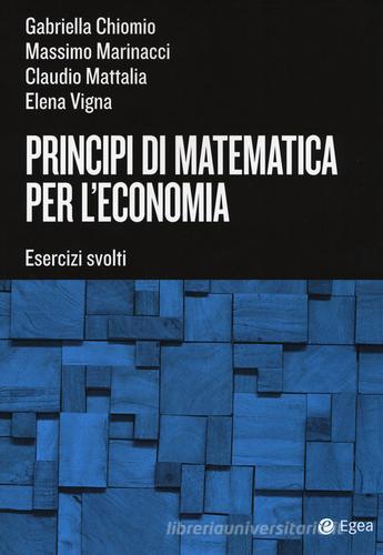 Principi Di Matematica Per L'economia. Esercizi Svolti Di Gabriella ...