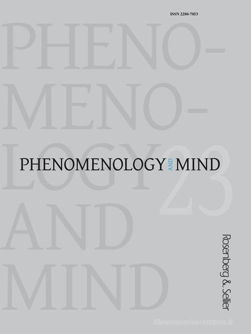 Phenomenology and mind (2022) vol.23 edito da Rosenberg & Sellier