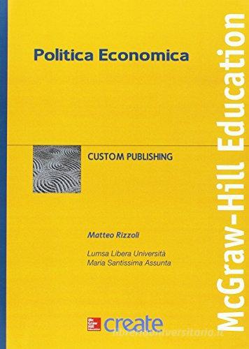 Politica economica edito da McGraw-Hill Education
