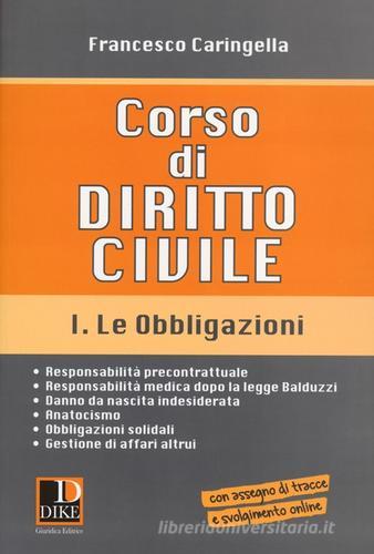Corso di diritto civile vol.1 di Francesco Caringella edito da Dike Giuridica