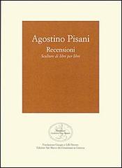 Agostino Pisani. Recensioni. Scultura di libri per libri edito da San Marco dei Giustiniani